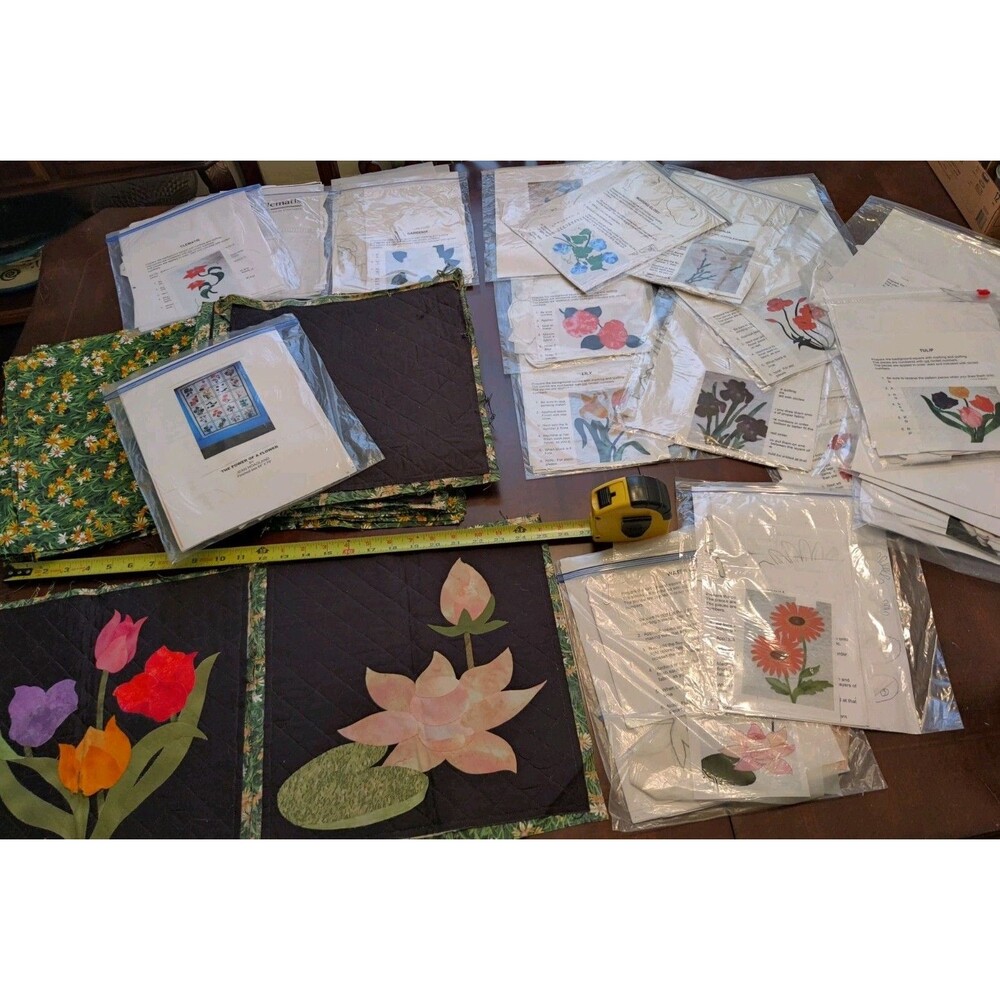 Estate 24 Squares + Quilt Applique + Patterns Jean Hogland Out Of Print HEIRLOOM